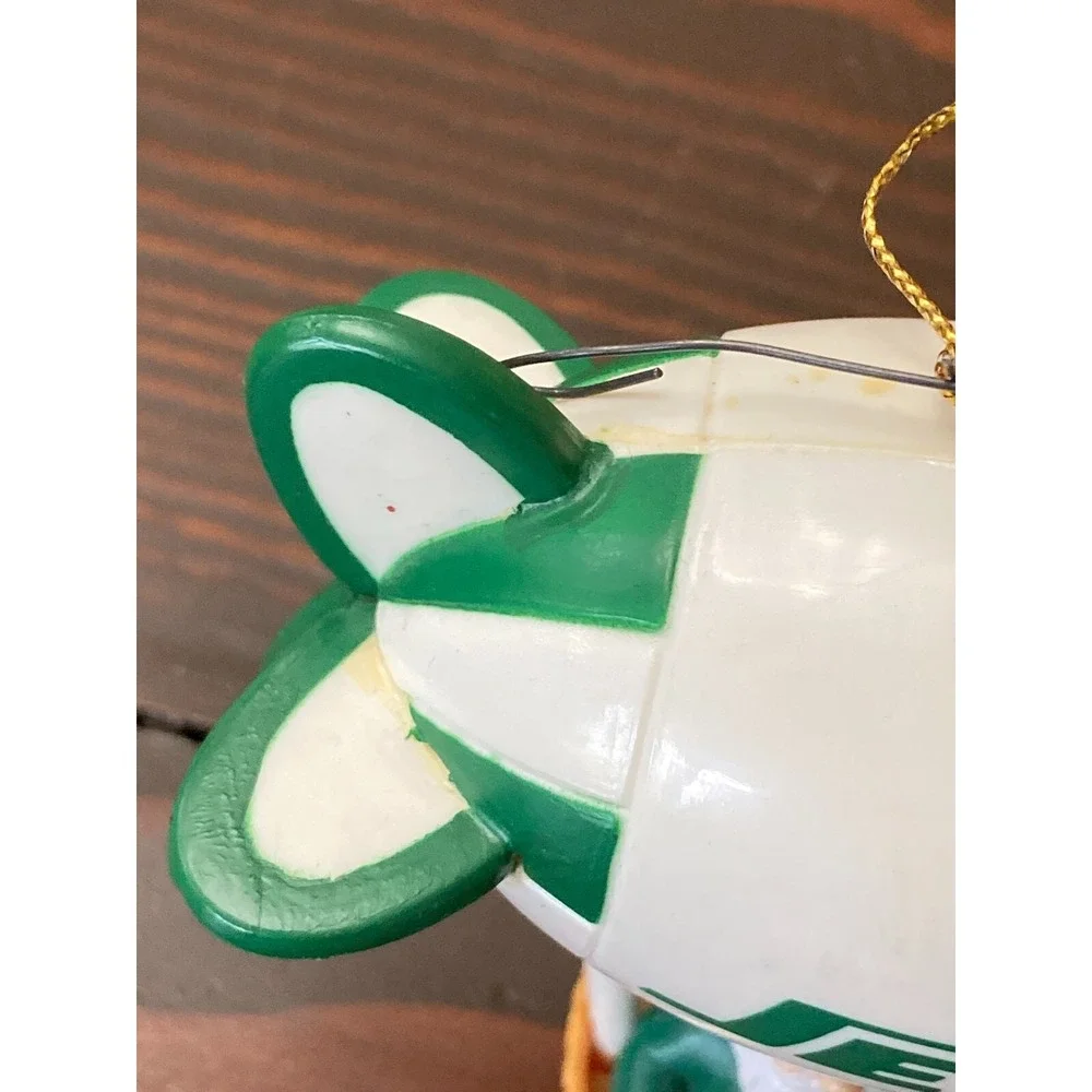 NFL New York Jets Santa's Watching Blimp Ornament in‎ Box Russ Christmas Green